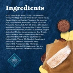 Blue Buffalo Wilderness Rocky Mountain Recipe Flaked Trout Feast Adult Grain-Free Canned Cat Food -Meow Meals 84214 PT4. AC SS1800 V1604367409