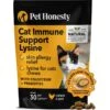 PetHonesty Dual Texture Immune Support Lysine Chews Supplement For Cats, 3.7-oz Bag -Meow Meals 845390 MAIN. AC SS1800 V1689360912
