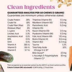 PetHonesty Dual Texture Multivitamin Chews Supplement For Cats, 3.7-oz Bag -Meow Meals 845406 PT3. AC SS1800 V1701186299