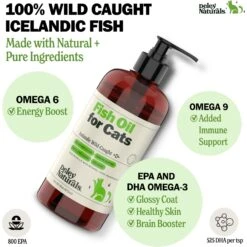 Deley Naturals Fish Oil Cat Supplement, 16-oz Bottle -Meow Meals 847526 PT3. AC SS1800 V1703619675