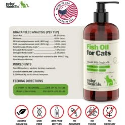 Deley Naturals Fish Oil Cat Supplement, 16-oz Bottle -Meow Meals 847526 PT6. AC SS1800 V1703619677