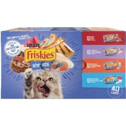 Friskies Shreds In Gravy Variety Pack Canned Cat Food & Cat Chow Complete With Chicken & Vitamins Dry Cat Food -Meow Meals 854318 PT5. AC SS1800 V1683744269