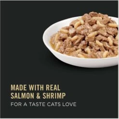 Purina Pro Plan Adult Salmon, Shrimp & Rice Entrée In Sauce Canned Cat Food -Meow Meals 86287 PT8. AC SS1800 V1638307314