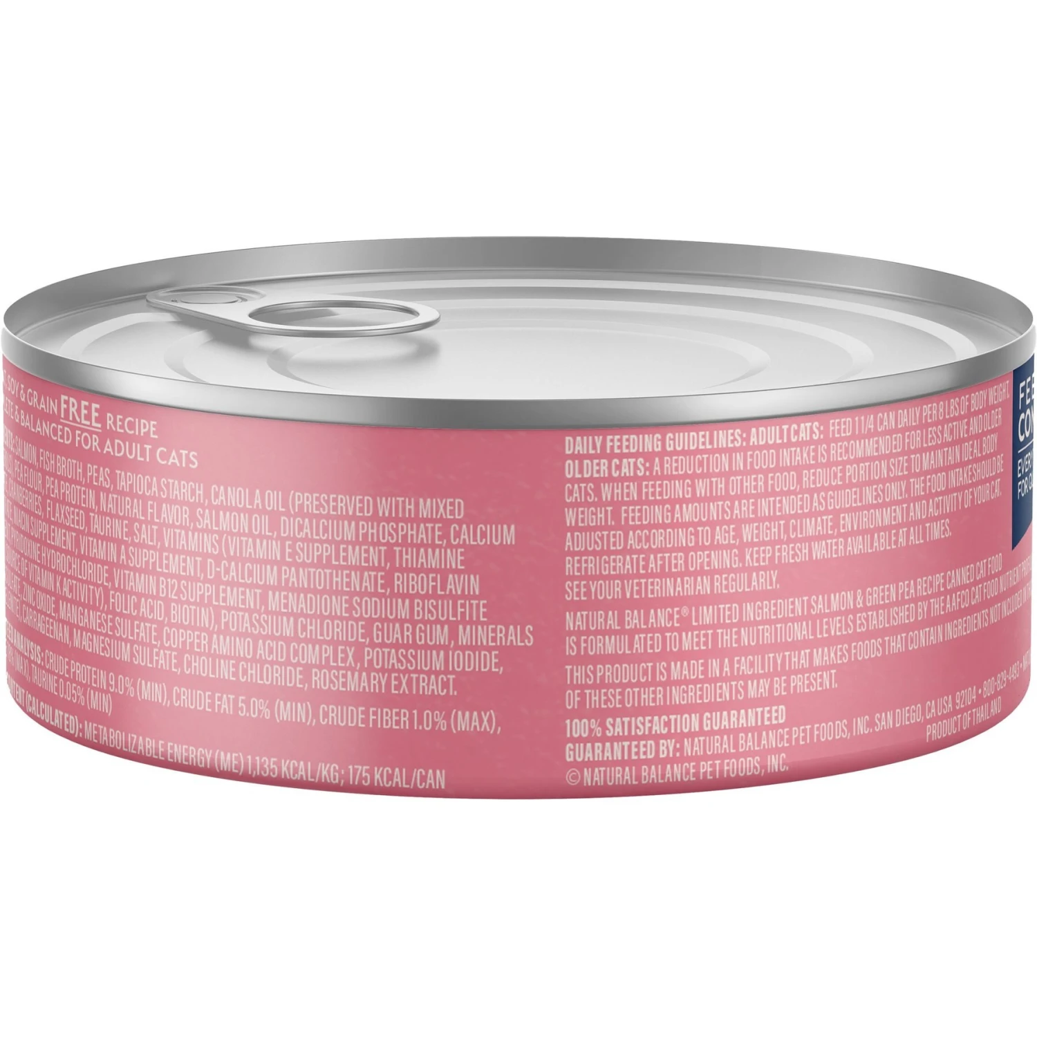 Natural Balance Limited Ingredient Salmon & Green Pea Recipe Wet Cat Food 4 Natural Balance Limited Ingredient Salmon & Green Pea Recipe Wet Cat Food - Image 2
