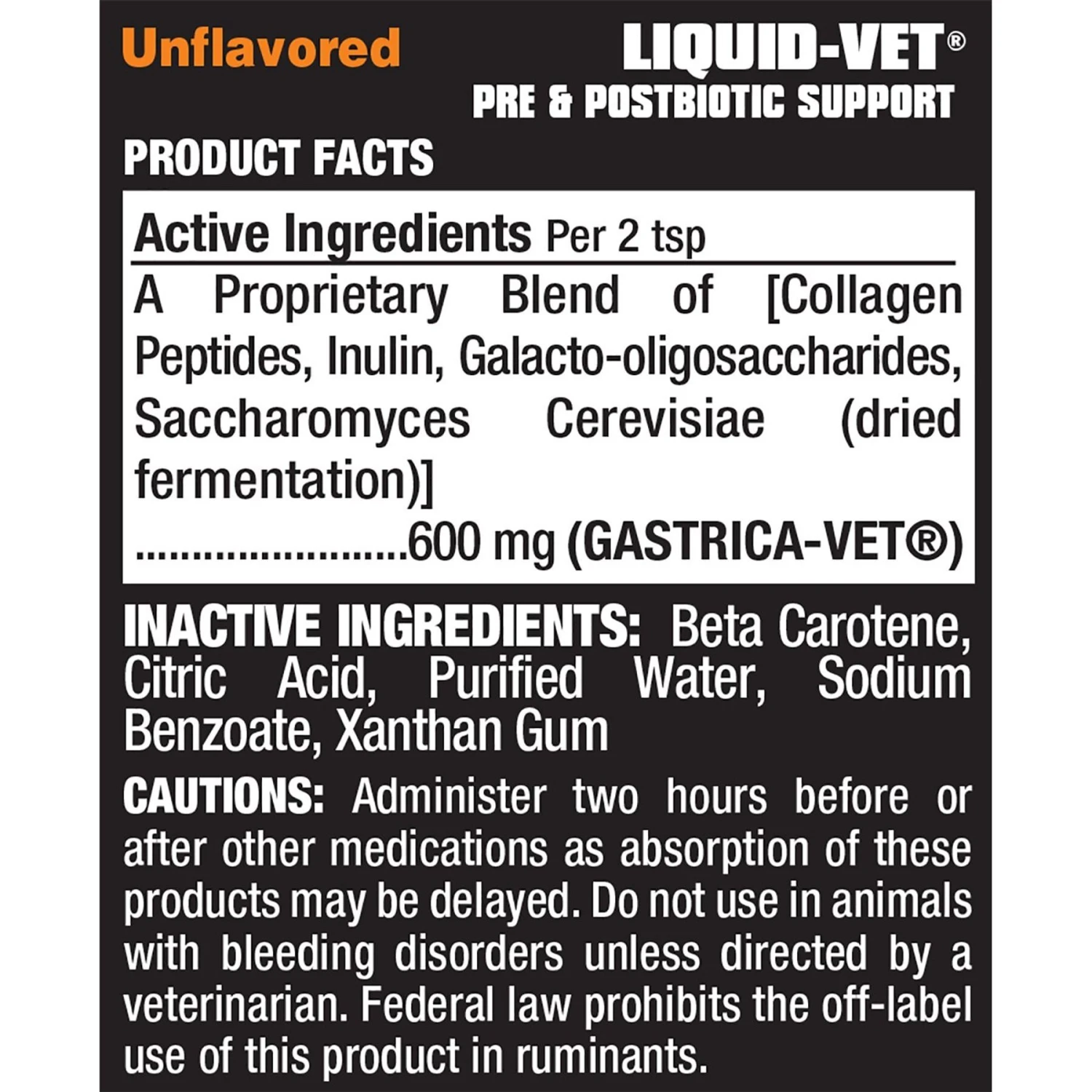 Liquid-Vet Feline Pre & PostBiotic Support Unflavored Cat Digestive Aid, 8-oz Bottle 4 Liquid-Vet Feline Pre & PostBiotic Support Unflavored Cat Digestive Aid, 8-oz Bottle - Image 2