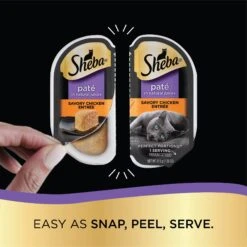 Sheba Perfect Portions Grain-Free Savory Chicken Entree Pate Adult Wet Cat Food Trays -Meow Meals 87810 PT4. AC SS1800 V1581713012