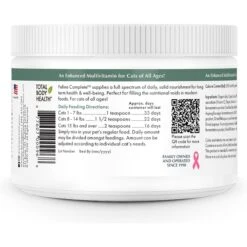 Wholistic Pet Organics Feline Complete Cat Supplement, 4-oz Bottle -Meow Meals 878126 PT2. AC SS1800 V1689950057