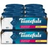 Blue Buffalo Tastefuls Natural Flaked Wet Fish & Shrimp Entree In Gravy Cat Food, 3-oz Can, Case Of 12 -Meow Meals 879374 MAIN. AC SS1800 V1687358394