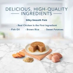 Blue Buffalo Tastefuls Natural Kitten Pate Chicken Entree Wet Cat Food Multi-Pack, 3-oz Can, Case Of 6 -Meow Meals 879486 PT3. AC SS1800 V1694720168