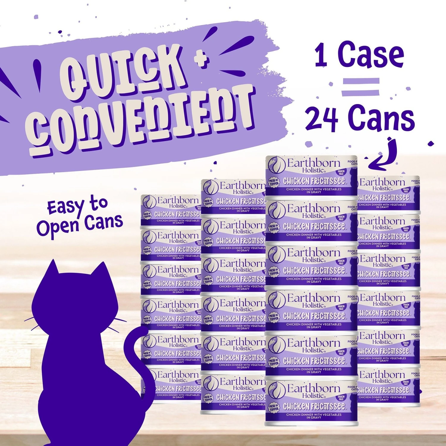 Earthborn Holistic Chicken Fricatssee Grain-Free Natural Adult Canned Cat Food 6 Earthborn Holistic Chicken Fricatssee Grain-Free Natural Adult Canned Cat Food - Image 4