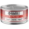 BIXBI Rawbble Beef Pate Wet Food For Cats, 2.75-oz Can, Case Of 24 -Meow Meals 895294 MAIN. AC SS1800 V1689010943