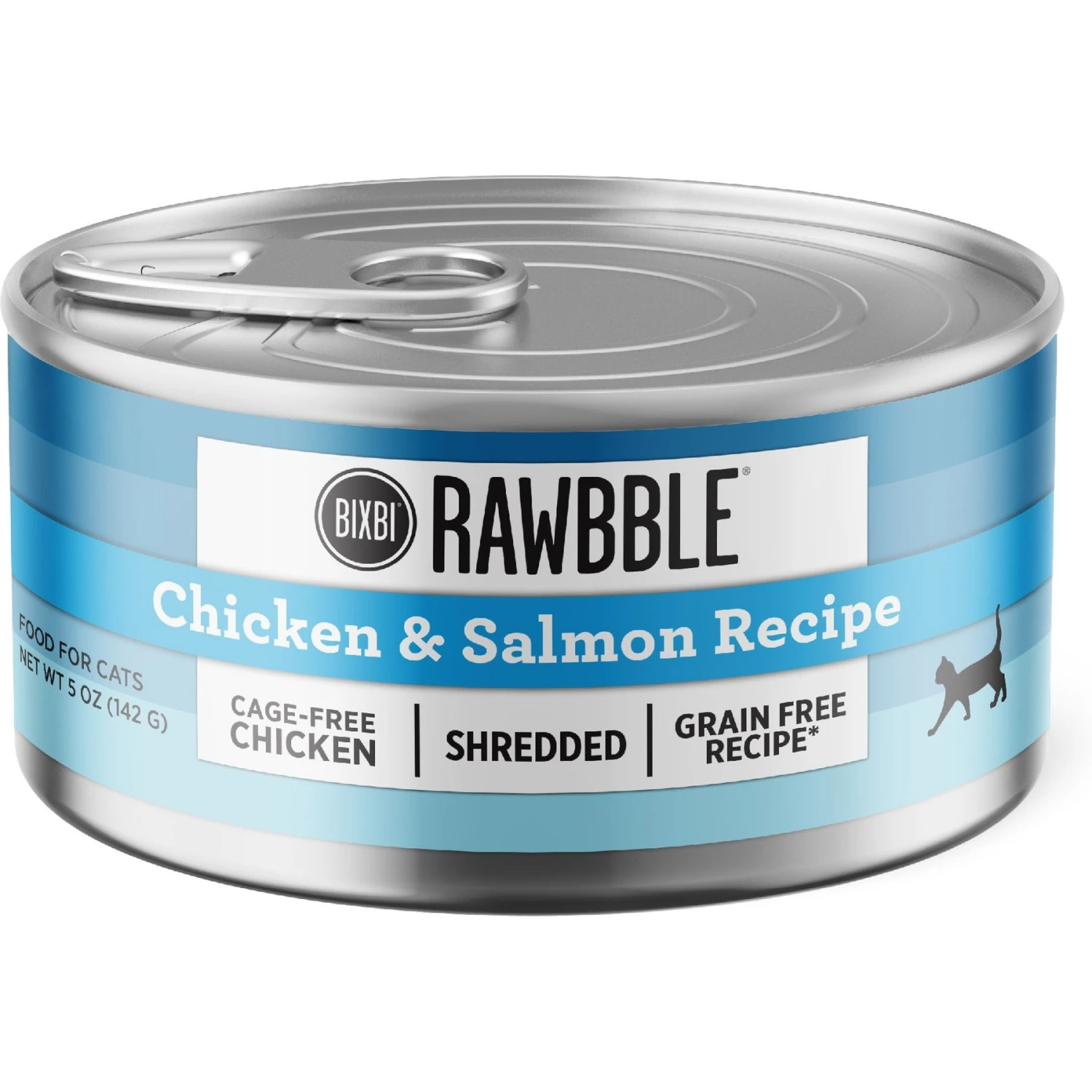 BIXBI Rawbble Chicken & Salmon Shreds In Broth Wet Food For Cats, 5-oz Can, Case Of 24 3 BIXBI Rawbble Chicken & Salmon Shreds In Broth Wet Food For Cats, 5-oz Can, Case Of 24