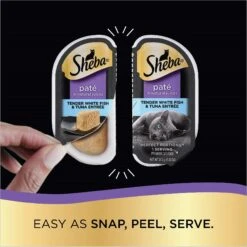 Sheba Perfect Portions Grain-Free Seafood Entrees Pate Variety Pack Adult Wet Cat Food Trays -Meow Meals 91473 PT3. AC SS1800 V1626819118