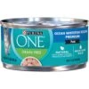 Purina ONE Ocean Whitefish Recipe Pate Grain-Free Natural High Protein Canned Cat Food, 3-oz, Case Of 24 -Meow Meals 91557 MAIN. AC SS1800 V1657661111