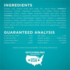 Purina ONE Chicken Recipe Pate Natural Grain-Free Canned Cat Food, 3-oz, Case Of 24 -Meow Meals 91720 PT4. AC SS1800 V1653488484