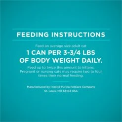 Purina ONE Chicken Recipe Pate Natural Grain-Free Canned Cat Food, 3-oz, Case Of 24 -Meow Meals 91720 PT7. AC SS1800 V1653500195