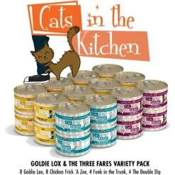 Weruva Cats In The Kitchen Goldie Lox & The 3 Fares Variety Pack Grain-Free Canned Cat Food -Meow Meals 92904 PT3. AC SS1800 V1600024258