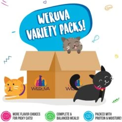 Weruva Cats In The Kitchen Goldie Lox & The 3 Fares Variety Pack Grain-Free Canned Cat Food -Meow Meals 92904 PT5. AC SS1800 V1600024263