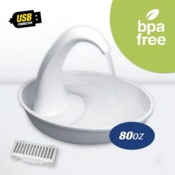 Pioneer Pet Swan Cat Drinking Fountain & Pioneer Pet Crate Drinking Fountain T-shaped Filter -Meow Meals 933270 PT5. AC SS1800 V1692303731