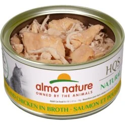 Almo Nature HQS Natural Salmon & Chicken In Broth Grain-Free Canned Cat Food -Meow Meals 93587 PT1. AC SS1800 V1669924753