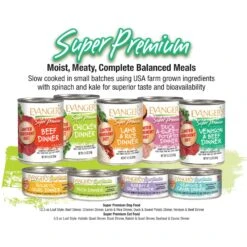 Evanger's Super Premium Rabbit & Quail Dinner Grain-Free Canned Cat Food -Meow Meals 93918 PT2. AC SS1800 V1693919447