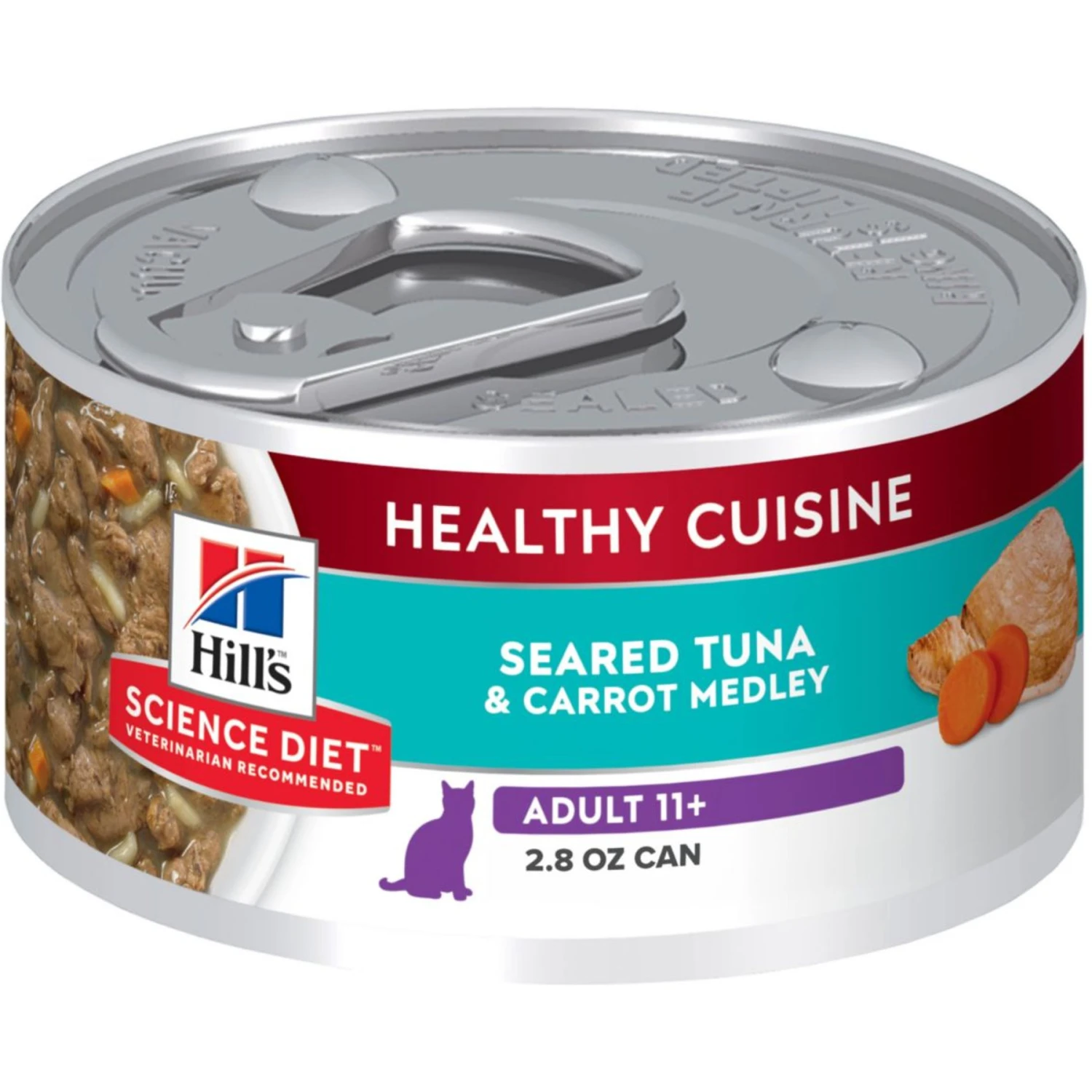 Hill's Science Diet Adult 11+ Healthy Cuisine Seared Tuna & Carrot Medley Canned Cat Food 3 Hill's Science Diet Adult 11+ Healthy Cuisine Seared Tuna & Carrot Medley Canned Cat Food