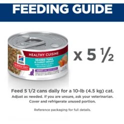 Hill's Science Diet Adult 11+ Healthy Cuisine Seared Tuna & Carrot Medley Canned Cat Food 16 Hill's Science Diet Adult 11+ Healthy Cuisine Seared Tuna & Carrot Medley Canned Cat Food -Meow Meals 94012 PT5. AC SS1800 V1680099824