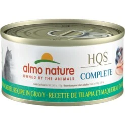 Almo Nature HQS Complete Tilapia Recipe In Gravy Wet Cat Food, 2.47-oz Can, Case Of 12