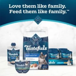 Blue Buffalo Tastefuls Spoonless Singles Whitefish, Tuna & Salmon Entree Variety Pack Adult Pate Wet Cat Food, 2.6-oz Twin Pack, Case Of 12 -Meow Meals 954222 PT8. AC SS1800 V1695051957
