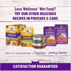 Wellness Healthy Indulgence Shreds With Chicken & Turkey In Light Sauce Grain-Free Wet Cat Food Pouches 14 Wellness Healthy Indulgence Shreds With Chicken & Turkey In Light Sauce Grain-Free Wet Cat Food Pouches -Meow Meals 95731 PT4. AC SS1800 V1695837176
