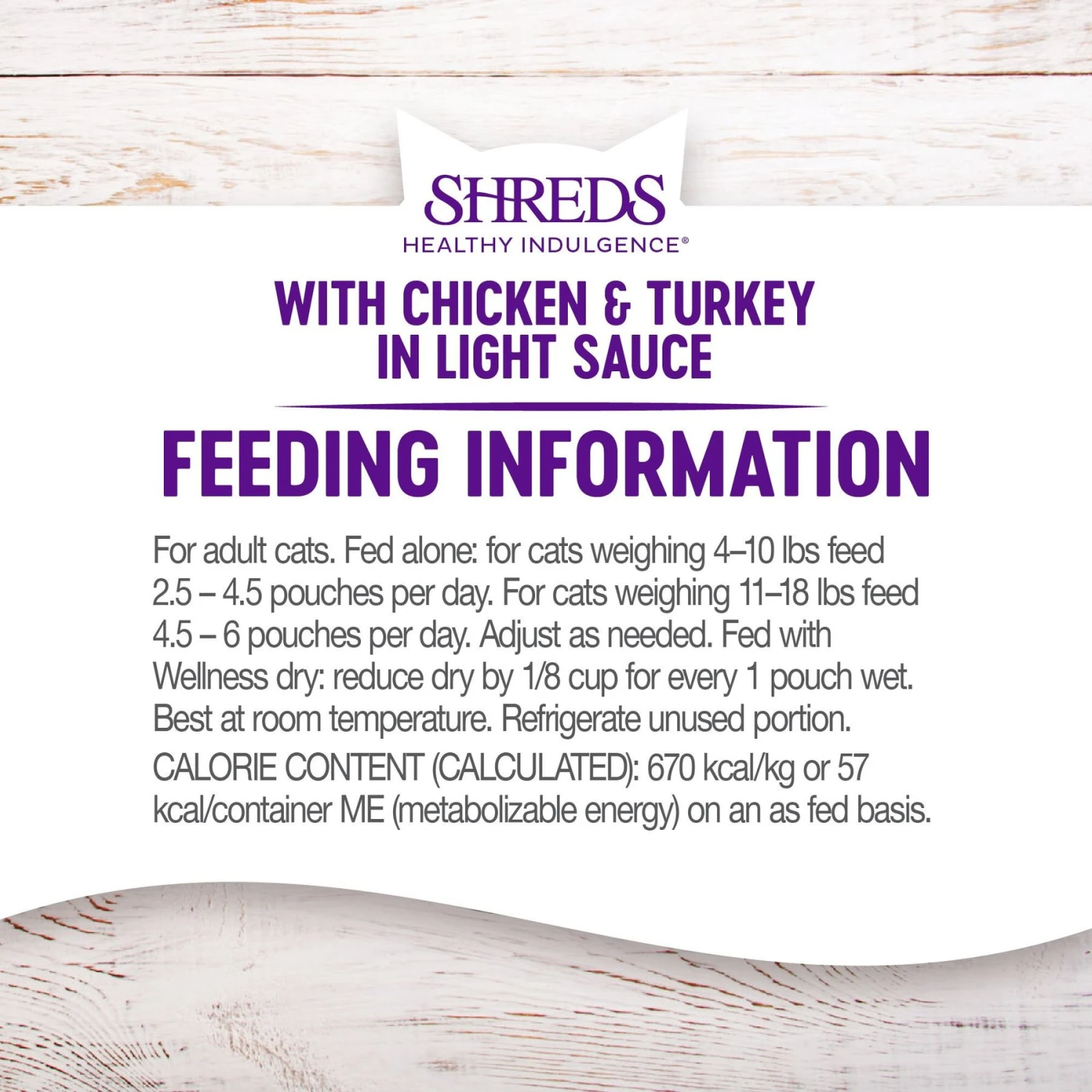 Wellness Healthy Indulgence Shreds With Chicken & Turkey In Light Sauce Grain-Free Wet Cat Food Pouches 10 Wellness Healthy Indulgence Shreds With Chicken & Turkey In Light Sauce Grain-Free Wet Cat Food Pouches - Image 8