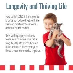 Livelong Healthy & Strong Yummy Seafood Wet Cat Food, 5.5-oz Can, 24 Count -Meow Meals 964174 PT4. AC SS1800 V1697117316