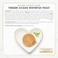 Fancy Feast Kitten Classic Pate Collection Turkey & Whitefish Variety Pack Grain-Free Wet Cat Food, 3-oz Can, Case Of 12 -Meow Meals 966654 PT6. AC SS1800 V1696349144