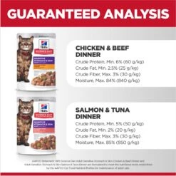 Hill's Science Diet Adult Sensitive Stomach & Skin Chicken & Beef, Salmon & Tuna Variety Pack Wet Cat Food, 2.8-oz Can, Case Of 12 -Meow Meals 974742 PT6. AC SS1800 V1696615460