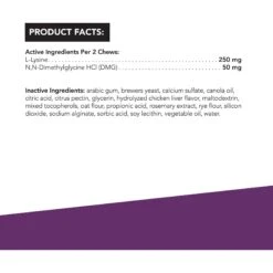 VetriScience Vetri-Lysine Plus Chicken Liver Flavored Soft Chews Immune Supplement For Cats 10 VetriScience Vetri-Lysine Plus Chicken Liver Flavored Soft Chews Immune Supplement For Cats -Meow Meals 98132 PT2. AC SS1800 V1659635005