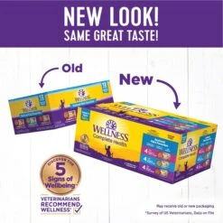 Wellness Complete Health Seafood Pate Favorites Variety Pack Grain-Free Wet Cat Food, 3-oz Can, Case Of 12 -Meow Meals 984646 PT1. AC SS1800 V1699642760