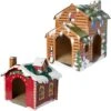 Frisco Holiday Log Cabin Cardboard Cat House & Frisco Holiday Santa's Workshop Cardboard Cat House -Meow Meals 986198 MAIN. AC SS1800 V1698257848