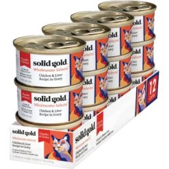 Solid Gold Wholesome Selects With Real Chicken & Liver Recipe In Gravy Grain-Free Canned Cat Food