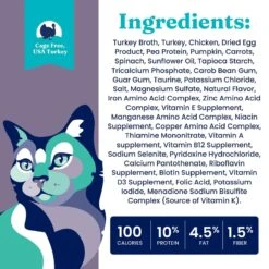 Solid Gold Wholesome Selects With Real Turkey & Pumpkin Recipe In Gravy Grain-Free Canned Cat Food -Meow Meals 99360 PT3. AC SS1800 V1543524459