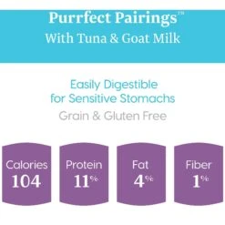 Solid Gold Purrfect Pairings Savory Mousse With Tuna & Goat Milk Grain-Free Cat Food Cups, 2.75-oz, Case Of 6 -Meow Meals 99374 PT2. AC SS1800 V1543527764