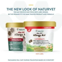 NaturVet Aller-911 Plus Antioxidants Soft Chews Allergy Supplement For Cats -Meow Meals 99408 PT1. AC SS1800 V1698694351