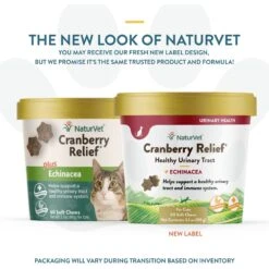 NaturVet Cranberry Relief Plus Echinacea Soft Chews Urinary Supplement For Cats -Meow Meals 99409 PT1. AC SS1800 V1698693169