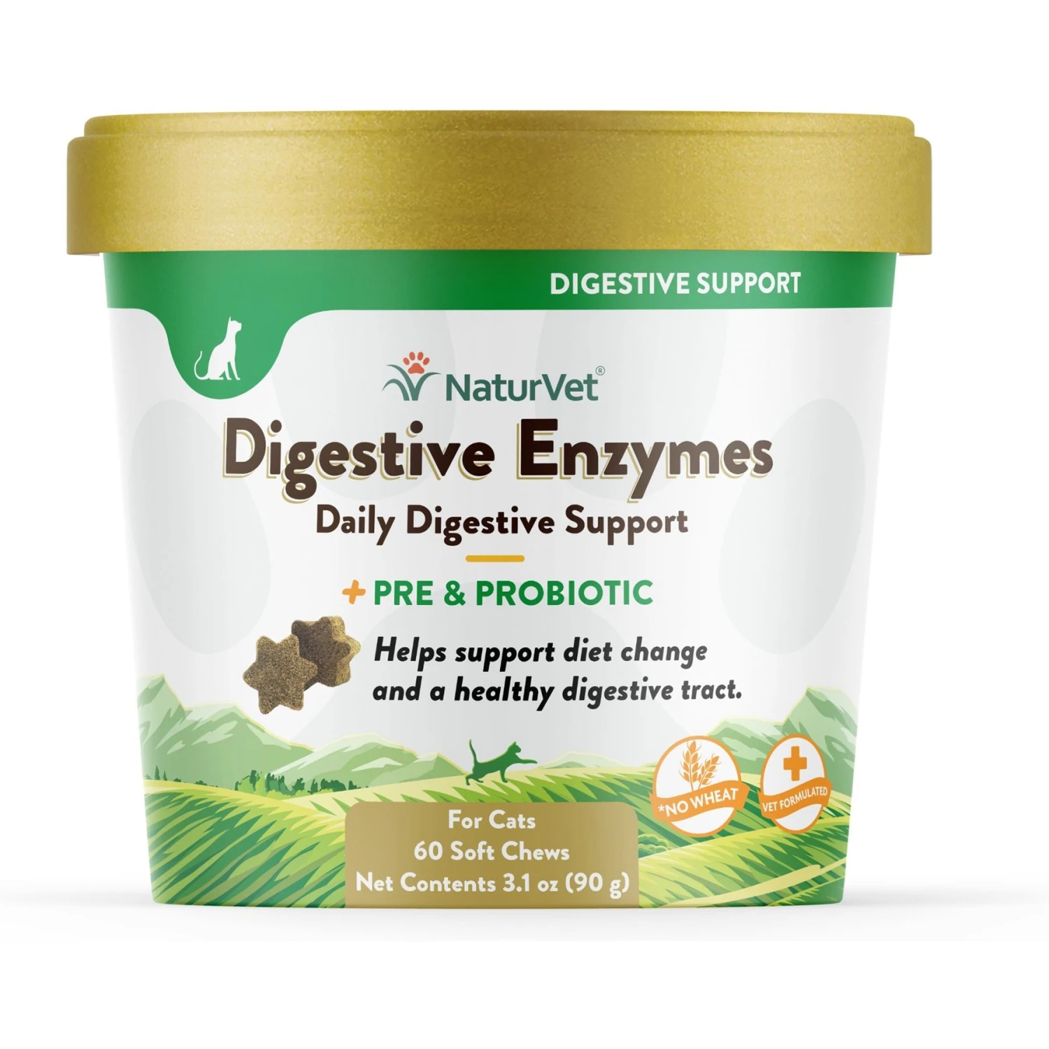 NaturVet Digestive Enzymes Plus Probiotic Soft Chews Digestive Supplement For Cats 3 NaturVet Digestive Enzymes Plus Probiotic Soft Chews Digestive Supplement For Cats