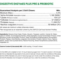 NaturVet Digestive Enzymes Plus Probiotic Soft Chews Digestive Supplement For Cats 18 NaturVet Digestive Enzymes Plus Probiotic Soft Chews Digestive Supplement For Cats -Meow Meals 99410 PT7. AC SS1800 V1698693677