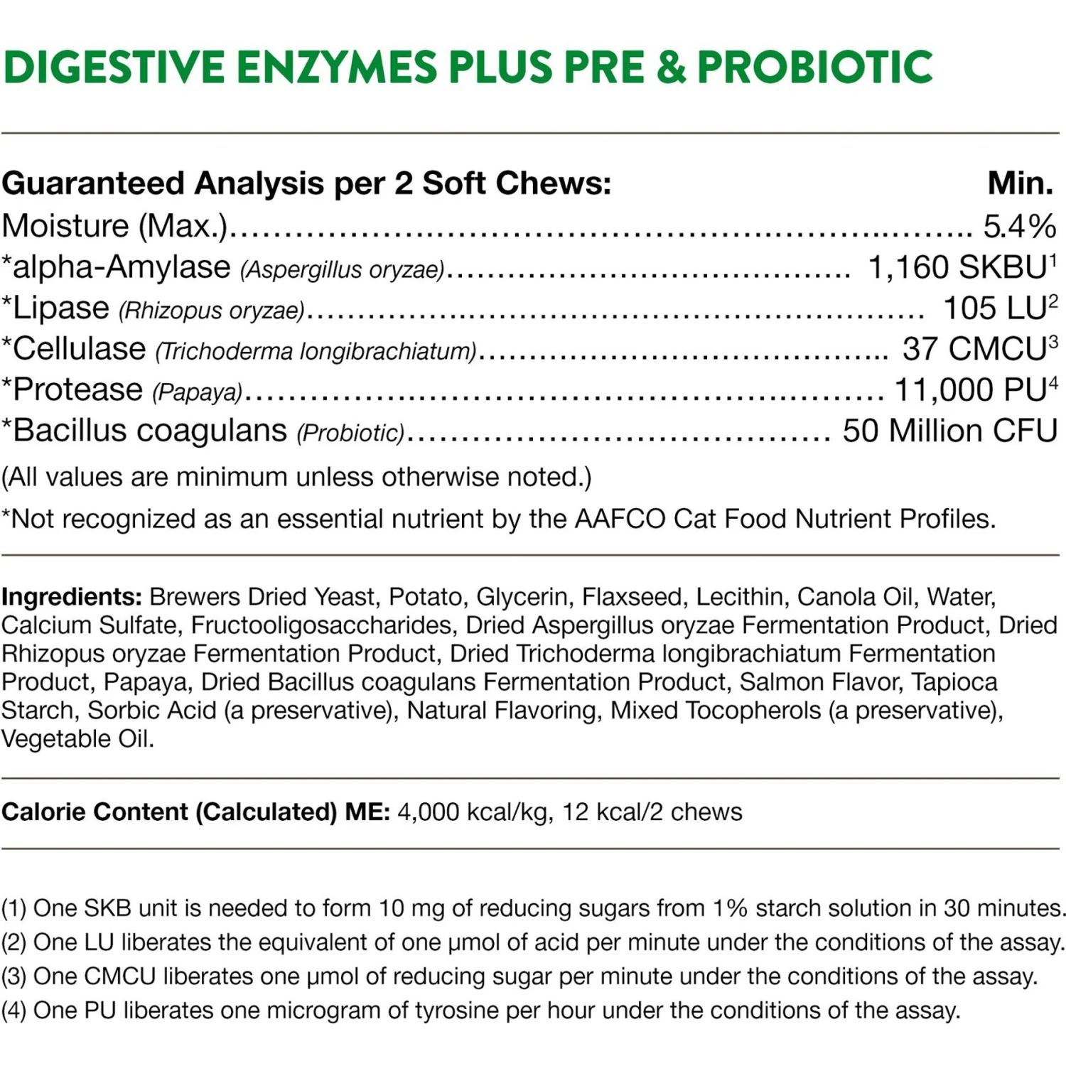 NaturVet Digestive Enzymes Plus Probiotic Soft Chews Digestive Supplement For Cats 10 NaturVet Digestive Enzymes Plus Probiotic Soft Chews Digestive Supplement For Cats - Image 8