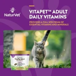 NaturVet VitaPet Adult Plus Omegas Soft Chews Multivitamin For Cats 14 NaturVet VitaPet Adult Plus Omegas Soft Chews Multivitamin For Cats -Meow Meals 99415 PT3. AC SS1800 V1698697763